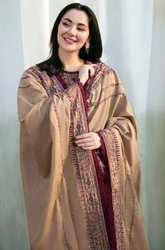 Zara Shahjahan - Winter 3PC Dhanak Embroidered Suit - SS0449